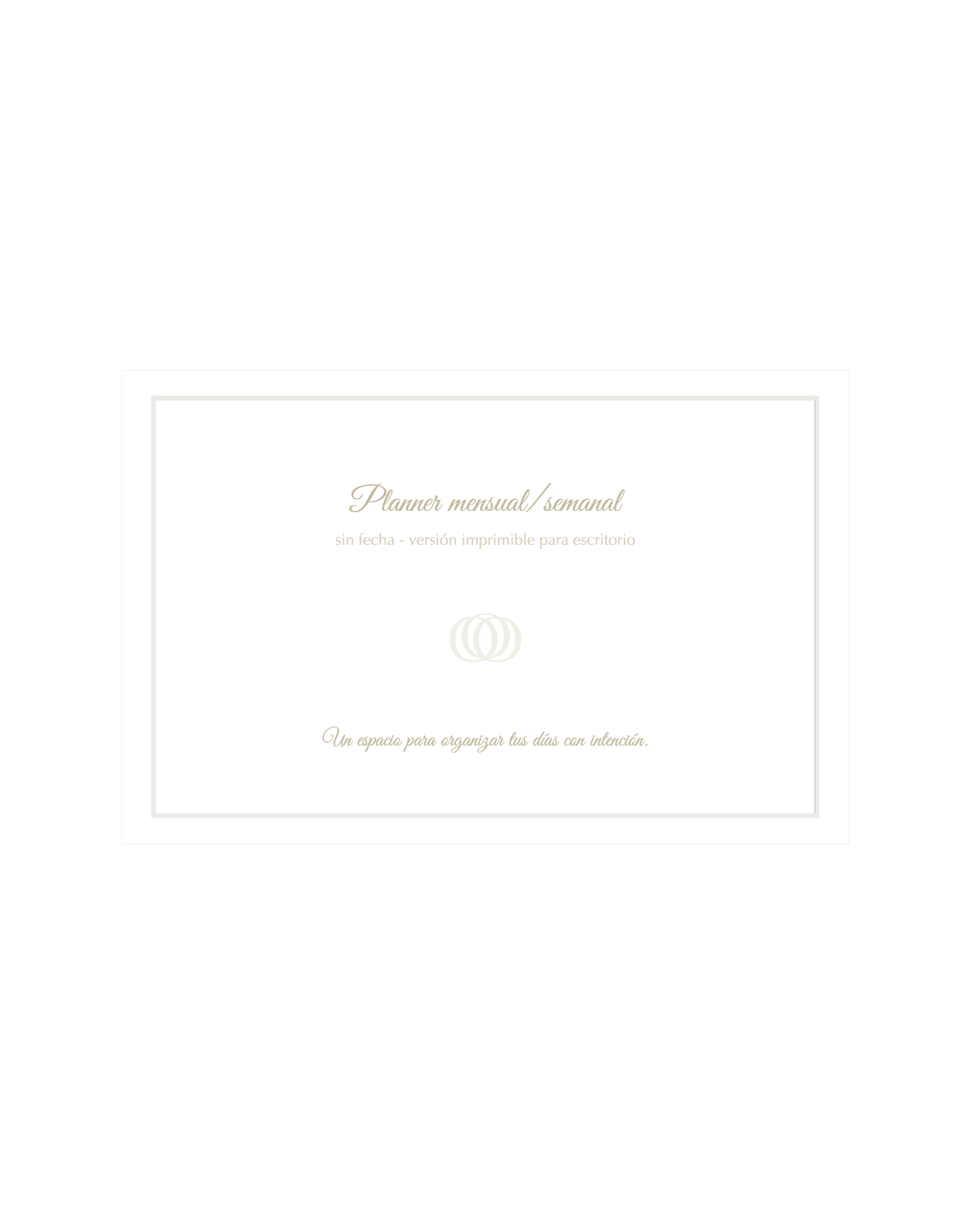 Planner mensual esencial (digital)