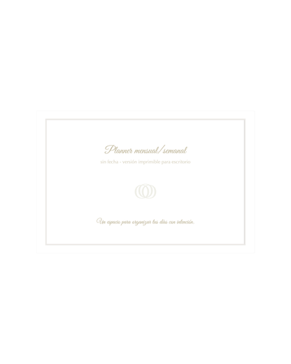 Planner mensual esencial (digital)