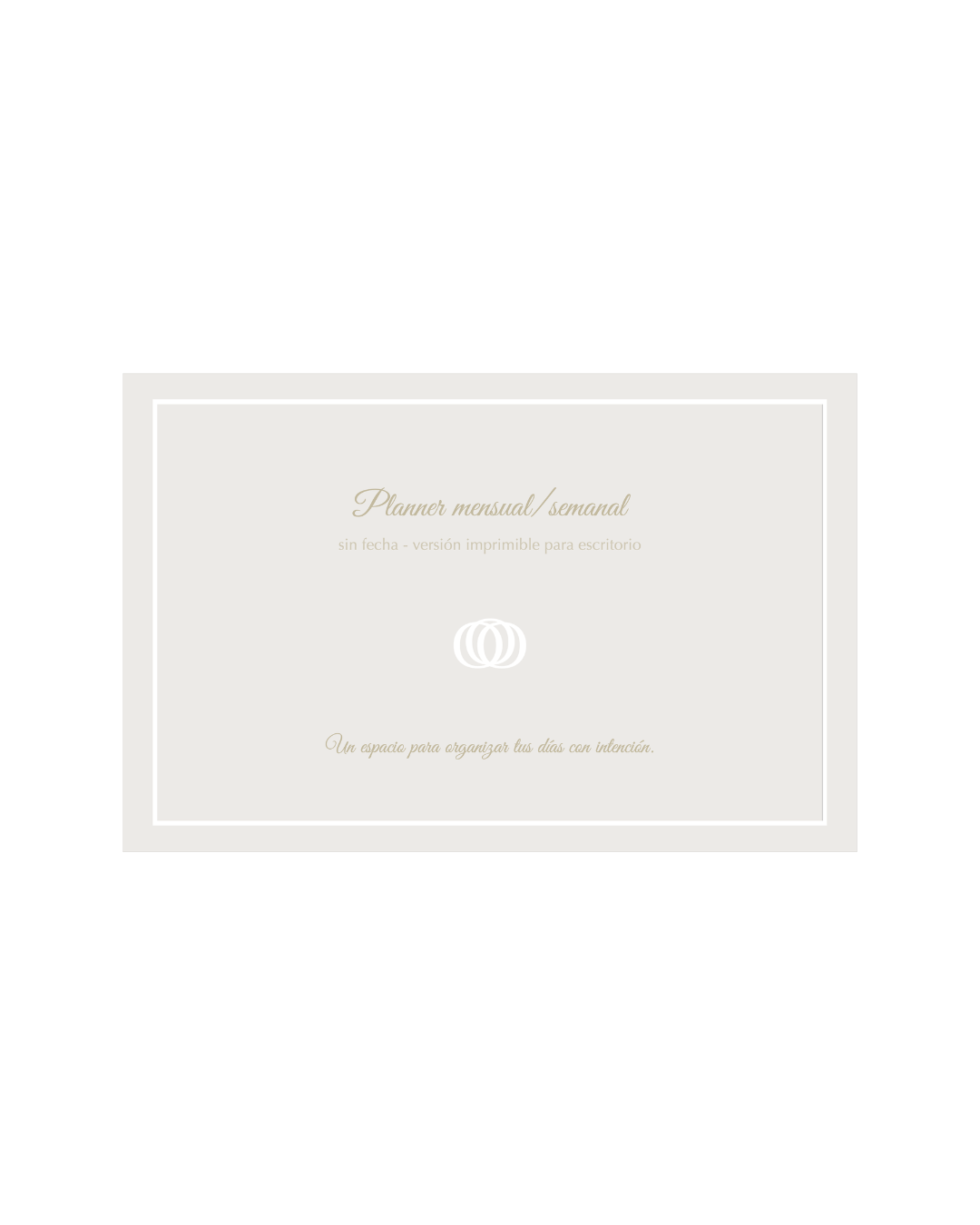 Planner mensual esencial (digital)