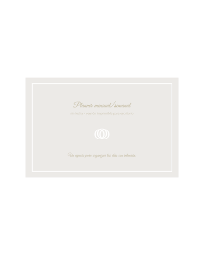 Planner mensual esencial (digital)