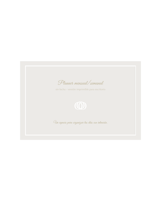 Planner mensual esencial (digital)