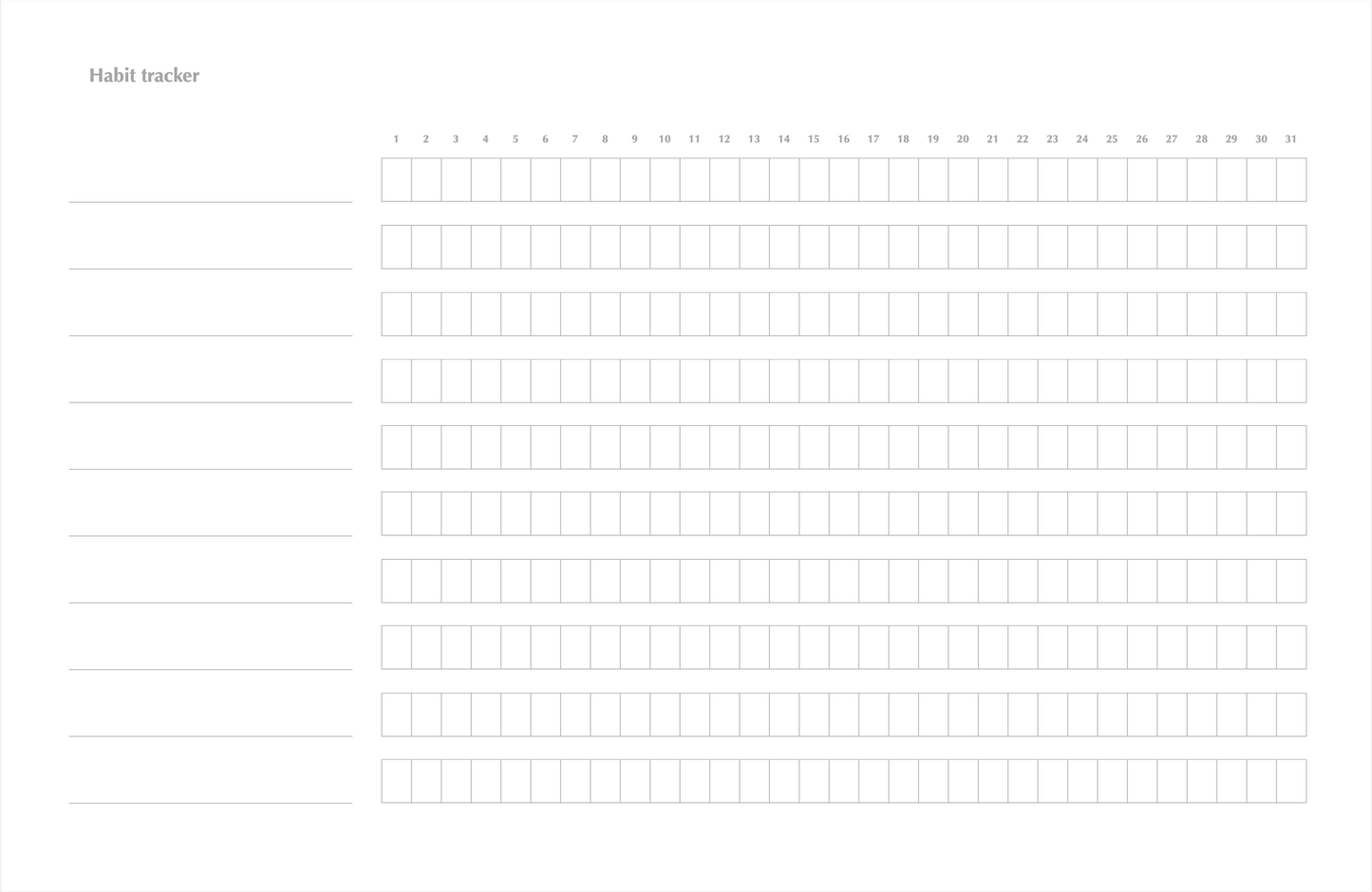 Planner mensual esencial (digital)